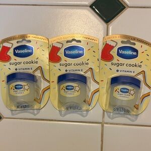 3 Pack Vaseline Sugar Cookie Lip Therapy Trio New in Package
